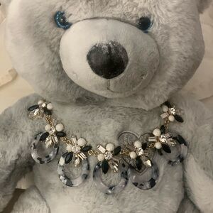 Black and white marble necklace